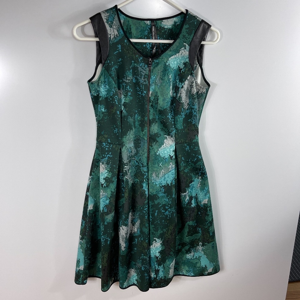 ANDREW MARC  Illusion‎ Scuba Fit n Flare Dress 2